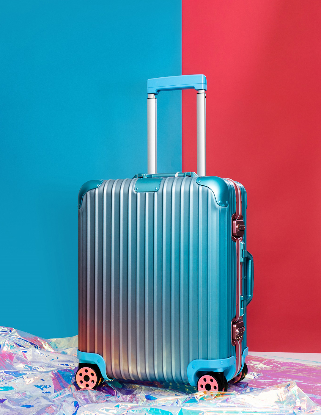 Have Art, Will Travel? Alex Israel Designed Custom Color-Graded Suitcases  With Luxury Luggage Brand RIMOWA